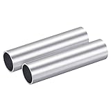 sourcing map 2 Stück 6063 Aluminium Rundrohr Aluminiumrohre 25mm AD 22mm Innendurchmesser 100mm Länge Rohr