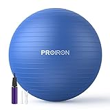 PROIRON Gymnastikball Pezziball Sitzball Trainingsball Fitnessball & Balance für Core-Training mit Pumpe Anti Burst Pilates Ball Robuster für Erwachsene Büro Pezzibälle Gymnastikbälle