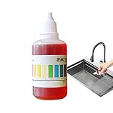 PH-Testtropfen-Wasser-pH-Testtropfen | 50 ml Testindikatorlösung | Wasserqualitätstest für Aquarium und Heimschule, Trinkwasser PH Tester, Reagenzien für die Lieferung von Poolanalyse