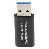 LIUZIKUN USB-Datenblockierung für sicheres Laden, Aluminium-Schnellladegerät USB A auf USB-A Datenblockierungsgerät