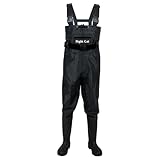 Night Cat Wathose Herren Damen Frauen Wathose mit Stiefeln Wasserdichte Atmungsaktive Crosswater Waders