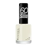 Rimmel London 60 Seconds Super Shine Nagellack, 703 White Hot Love, 8 ml, 1er Pack (1 x 1 Stück)