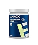 AMACX Energy Drink Pulver für Ausdauersportler, Isotonisches Getränkepulver + Electrolytes, Elektrolyt Pulver mit Glukose und Fruktose, Iso Drink ohne künstliche Zusatzstoffe - Traube 1kg