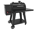 Nexgrill Pelletsmoker Oakford mit App-Steuerung, Räucherofen 70°C - 290°C, Pelletgrill inkl. Gussroste,Temperaturfühler und Abdeckhaube, digital BBQ Smoker Grill