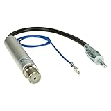 tomzz Audio 1503-001 Antennenadapter mit Phantomeinspeisung kompatibel mit Audi Seat Skoda VW bis 2005 auf DIN