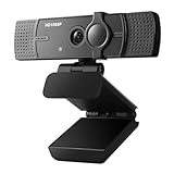 Kcvzitrds USB-Webcam mit Mikrofon, USB-Kamera 1080P, Webcam, Videokamera, Anrufe, Konferenzen, Streaming für PC/Laptop/Computer