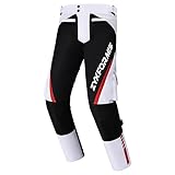 Motorrad Hosen Herren mit Protektoren und Reflektoren, Wasserdicht Winddicht Textil Motorradhose mit Atmungsaktiv Thermofutter, für Sommer und Winter