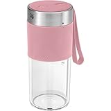 WMF Küchenminis Mix on the Go 300 ml, Mini Mixer to Go, USB Mixer Smoothie Maker, aufladbarer Personal Blender, tragbarer Mixer für Smoothies, Shakes, pink