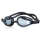 Nilioyul Schwimmbrille, verstellbar, wasserdicht, Silikon, Schwimmbrille, Komfortrahmen, Trainingsausrüstung, Lernbecken mit Ohrstöpsel