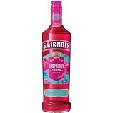 Smirnoff Raspberry Crush | Wodka mit Fruchtgeschmack | erfrischend-volles Aroma | ideal für Cocktails und Longdrinks | meisterhaft destilliert auf englischem Boden | 25% vol. | 700ml Flasche