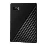 WD My Passport externe Festplatte 1 TB (mobiler Speicher, schlankes Design, herunterladbare Software, automatische Backups, Passwortschutz) Schwarz - auch kompatibel mit PC, Xbox und PS4, 1 Stück