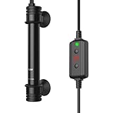 NICREW Aquarium Heizer 100 W, Temperatur einstellbare Aquarium Heizung mit Controller für Aquarien bis 80 L, Überhitzungsschutz
