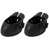 Besttoolifes Hufschuhe für Pferde, 2 Stück, Gummi, rutschfest, Hufschutz, Schutzausrüstung und Trainingsausrüstung, schwarz, rutschfest, isolieren schmutziges Wasser (L)
