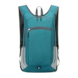 Generico Faltbarer Rucksack – faltbarer Trekking-Rucksack | Organizer mit verstellbaren Riemen für Trinkflasche, Regenschirm, Hüte, Hausschuhe, Karten, Schlüssel, grün, Fare riferimento alla