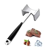 NEXROLA Fleischklopfer, Schnitzelklopfer, Fleischhammer, Meat Tenderizer, Fleischplattierer, Küchenhelfer, Werkzeug für Zartmachung, Steak, Rind, Geflügel