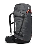 BLACK DIAMOND Stone 45 Rucksack zum Klettern und Wandern, Carbon, Small/Medium