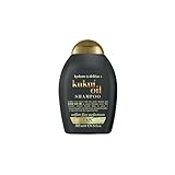 OGX Hydrate & Defrizz + Kukui Oil Shampoo, feuchtigkeitsspendendes Haarshampoo mit Kukuinussöl, Anti Frizz Haarpflege für schimmernden Glanz, sulfatfreies Shampoo für krauses Haar (385 ml)