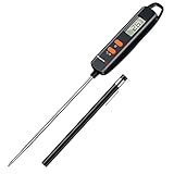ThermoPro Fleischthermometer Digital Thermometer Kochen mit Schutzhülle Bratenthermometer Küchenthermometer mit Langer Batterielaufzeit Grillthermometer für Braten Baken Baby-Ernährung TP516