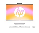 HP All-in-One Desktop-PC, 27' FHD Display, AMD Ryzen 5 7520U, 16 GB DDR5 RAM, 1 TB SSD, AMD Radeon-Grafikeinheit, Windows 11 Home, QWERTZ, Weiß, [Exklusiv bei Amazon]