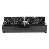 Aquarium-Kühler, 1/2/3/4 leistungsstarke Ventilatoren, Aquarium-Kühler, verstellbarer Windkühlventilator, Aquarium-Wasserkühler, Kaltwind-Erzeuger for Aquarien Für Wasserlebewesen, Aquakultur(4 fan)