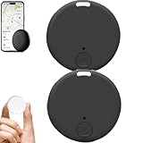 2 Stück Safesync GPS Tracker, GPS Anti-Lost Tracker, Bluetooth Schlüsselfinder Key Finder, mit Anti-Verlust-Alarm-Erinnerung, Smart Tracker für Schlüssel, Gepäck, Koffer, Brieftasche (Schwarz)