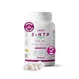 HSN 5-HTP 100mg | 180 Pflanzliche Kapseln | Entspricht 3000mg Griffonia-simplicifolia-Samenextrakt | 5 HTP (5-Hydroxy-L-Tryptophan) 15x Höher Konzentriert | Ohne Gentechnik, Vegan, Glutenfrei