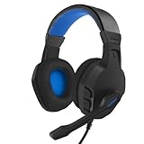NUBWO U3 Gaming-Headset mit Mikrofon für PC, PS4, PS5, Xbox1, Mac, Switch, kabelgebundene Over-Ear-Gaming-Kopfhörer mit Mikrofon, klarer Anruf, leicht & Inline-Steuerung, Blau