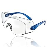 Dräger Schutzbrille X-pect 8120 | Einstellbare Überbrille auch für Brillenträger | Für Baustelle, Labor, Werkstatt und Fahrrad-Fahren | Leicht, klar und kratzfest | 1 St.