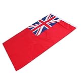 SUPVOX Schiffsflagge Internationale Fahnenkette England-Banner Signalflagge Britische Flagge Flaggendekor Piratenflagge Händlerschiffflagge Nautische Navigationsflagge Polyester rot