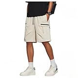 Lockere Passform, Wandern, Training, Fitnessstudio, Herren, lässig, große und große Workout-Shorts, kurze Cargo-Shorts, leichte Taschen, Training, aktiv, 187 cm, 9XL