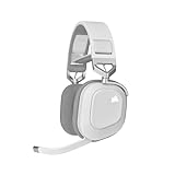 Corsair HS80 RGB USB Premium Gaming-Headset mit Dolby Audio 7.1-Surround-Sound (Mikrofon in Broadcast-Qualität, Ohrmuscheln aus Memory-Schaumstoff, Hi-Fi-Sound, Robuste Konstruktion) Weiß