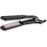 BaByliss The Crimper Kreppeisen mit 10 Temperaturstufen bis 210°C und Abschaltautomatik In rosa Schwarz 2165CE