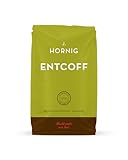 J. Hornig Kaffeebohnen Entcoffeiniert, Entcoff, 500g ganze Bohnen, entcoffeinierter Kaffee mit mildem Geschmack, für Vollautomaten, Filterkaffee und Espressokocher