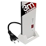 TronicXL 3 Meter Verlängerung/Ständer W-LAN Repeater kompatibel mit Fritz Repeater 2400 1160 1750e AVM Fritz! Halterung Stand (3m + Ständer)