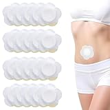 OHREN 20st Selbstklebend Rizinusöl Packung Wrap für Den Bauchnabel, Sehr Saugfähig Spunlace-Tuch Rizinusöl Pads Kompressen Kein Waschen (Öl Nicht im Lieferumfang Enthalten)