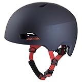 ALPINA HACKNEY - Leichter, Bruchfester & Optimal Klimatisierter Fahrradhelm Mit Nachrüstbarem LED Für Kinder, indigo matt, 47-51 cm