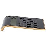 Schreibtischrechner Kompakter Solarrechner für Finanzfunktionen für Office Home(Black)
