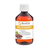 VitaFeel Bio Jojobaöl Gold 250 ml inkl. Pumper | 100% reines kaltgepresstes Öl