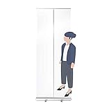 Yanty Hygieneschutz Rollup Schutzwand Spuckschutz Stellwand Hustenschutz Virenschutz Niesschutz Am Boden Stehende Und Transparente Trennwand Social Distancing Screen,W60*H160cm