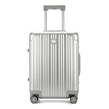 Krytex Cabin Twist Aluminium-Reisekoffer Bordkoffer Hartschalen-Koffer Trolley Rollkoffer Handgepäck,Teleskopgriff, 2xTSA, 4 Rollen