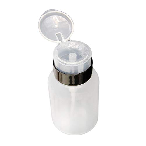 210 ml Leere Klar Pumpe Flüssigkeitsspender Entfernen UV Gel Nagellack Polnischen Reiniger Aceton Flasche Nagellackentferner Werkzeug