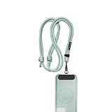 Black Rock Handykette, universal (Handyband zum Umhängen, Handy Lanyard, verstellbar, mit Metall Karabiner) salbei