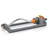 Brandson - Rasensprenger Viereckregner Rasensprinkler 3/4 Zoll - Garten Oszillations Regner – für gleichmäßige Flächenbewässerung – große Flächen bis zu 250 m² - Reichweite bis zu 14 m