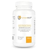 FürstenMED® Berberin Kapseln - Hochdosiert mit mehr als 500 mg Berberin (Berberine HCL) - Vegan - ohne Zusatzstoffe, Blutzuckergleichgewicht