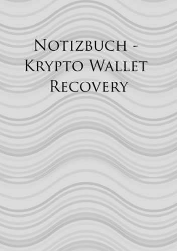 Notizbuch - Krypto Wallet Recovery
