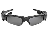 VBESTLIFE Drahtlose Bluetooth-Sonnenbrille, Intelligent 5.0 Bluetooth Polarized Glasses Sportfahrbrille mit Stereo-Ohrhörern(Schwarz)