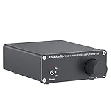 Fosi Audio V1.0B Stereo Verstärker Lautsprecher 50 W x 2, 2 Kanal Audioverstärker Mini-HiFi-Klasse D Integrierter TPA3116- mit 19 V, 4,74 A Netzteil