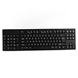 Matybobe Ergonomische Linkshändige Tastatur Dual USB -Schnittstelle für Computer -Laptop -Bankenbüros Finanzierung