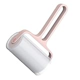 Toyvian Kleiner Handlicher Sticky Paper Roller zur Schnellen Entfernung von Tier und Kleidungshaaren mit Ergonomischem Griff und Schutzabdeckung Umweltfreundlich und Rückstandsfrei für