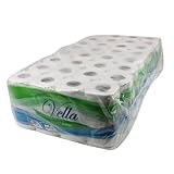 Enpack Toilettenpapier 64 Rollen, 150 Blatt pro Rolle - WC Papier 3-lagig Großpackung - 8x8 Rollen Klopapier passend für Klopapierhalter - toilet paper - Camping Toilettenpapier - weiche Abwischtücher